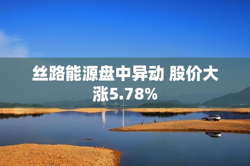 丝路能源盘中异动 股价大涨5.78%