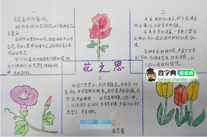 花卉知识清单人生手抄报-花卉知识手抄报图片