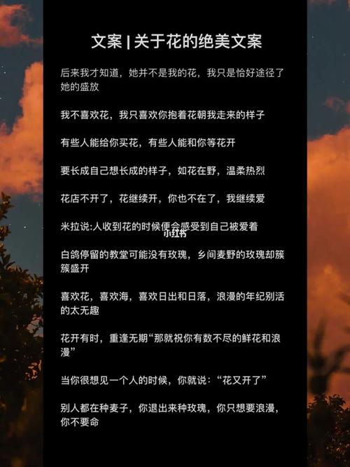 花卉知识分享音乐博主文案-花卉歌曲